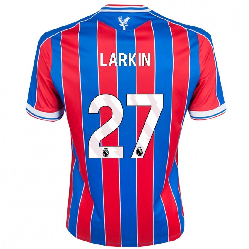 Danxen Barn Abbie Larkin #27 Blå Röd Vit Hemmatröja Matchtröjor 2025/26 Tröjor T-Tröja