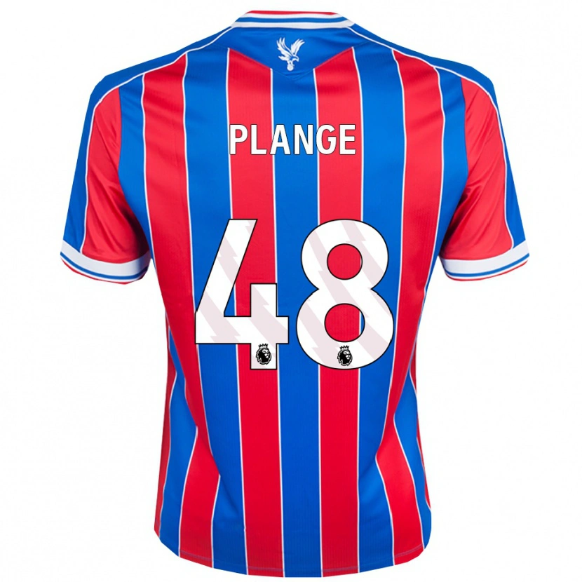 Danxen Barn Luke Plange #48 Blå Röd Vit Hemmatröja Matchtröjor 2025/26 Tröjor T-Tröja