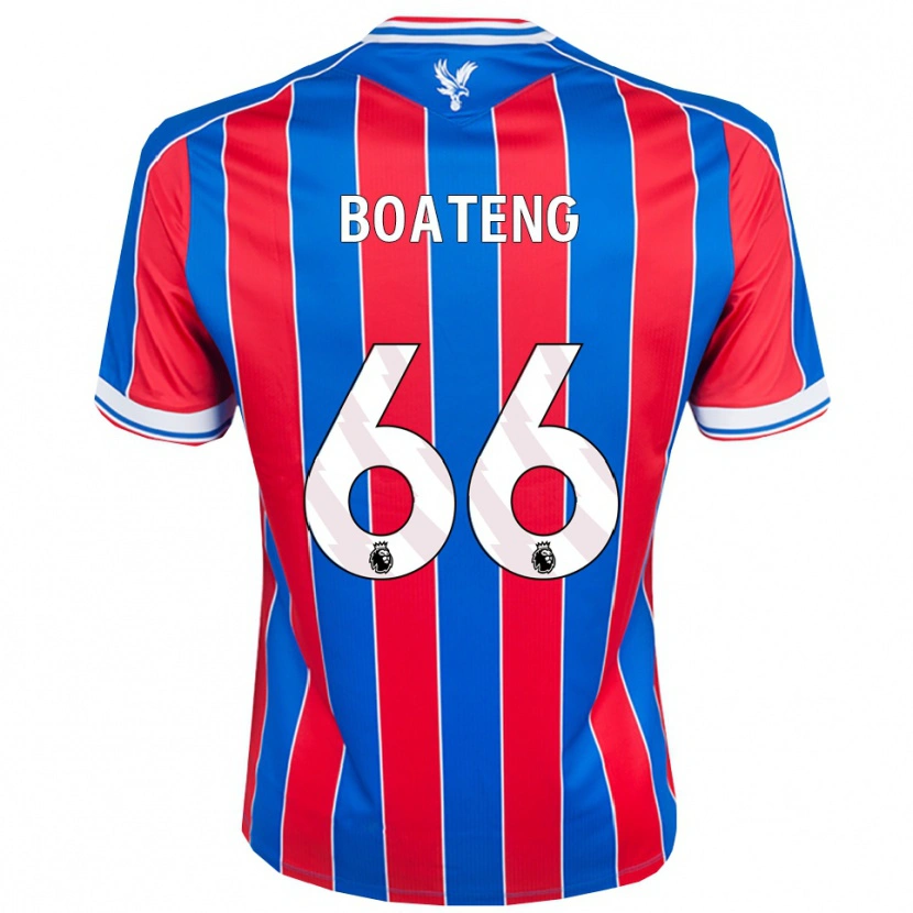 Danxen Barn David Boateng #66 Blå Röd Vit Hemmatröja Matchtröjor 2025/26 Tröjor T-Tröja