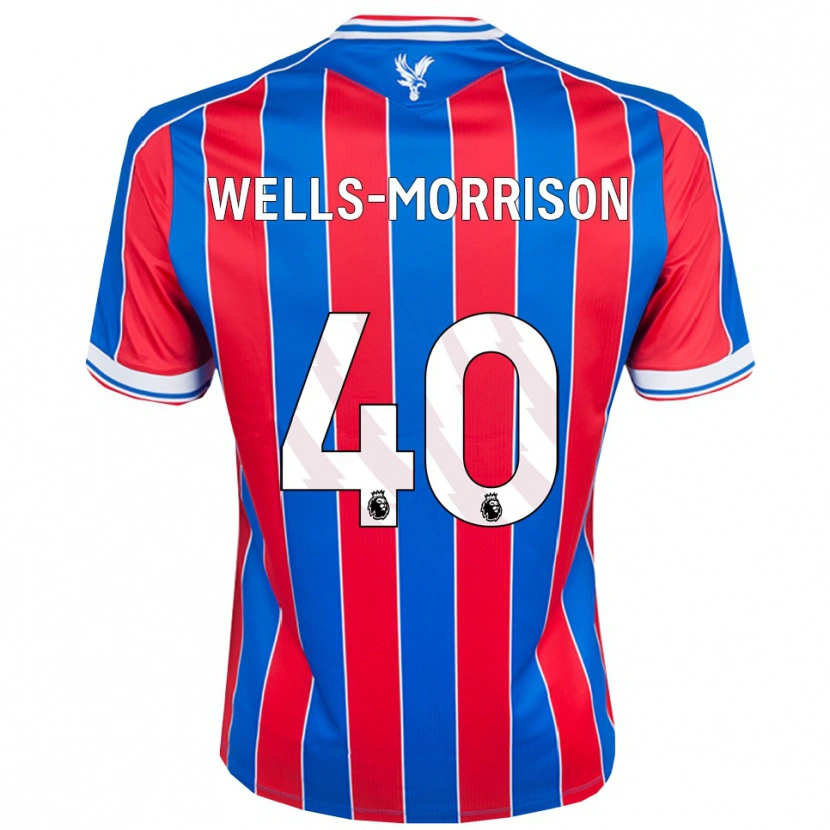 Danxen Barn Jack Wells-Morrison #40 Blå Röd Vit Hemmatröja Matchtröjor 2025/26 Tröjor T-Tröja