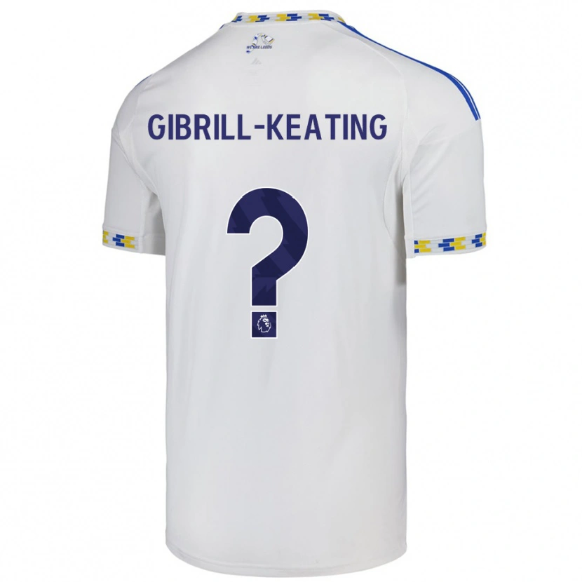 Danxen Barn Sian Gibrill-Keating #0 Vit Blå Hemmatröja Matchtröjor 2025/26 Tröjor T-Tröja