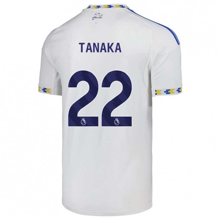 Danxen Barn Ao Tanaka #22 Vit Blå Hemmatröja Matchtröjor 2025/26 Tröjor T-Tröja