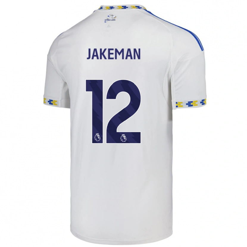 Danxen Barn Harriet Jakeman #12 Vit Blå Hemmatröja Matchtröjor 2025/26 Tröjor T-Tröja