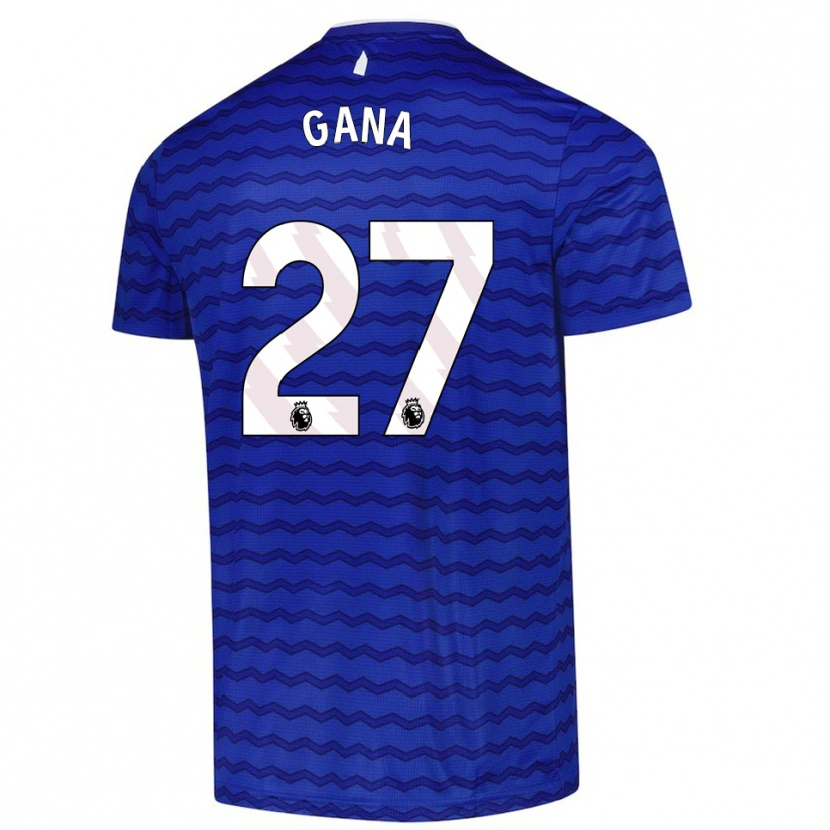 Danxen Barn Idrissa Gueye #27 Blå Marinblå Hemmatröja Matchtröjor 2025/26 Tröjor T-Tröja