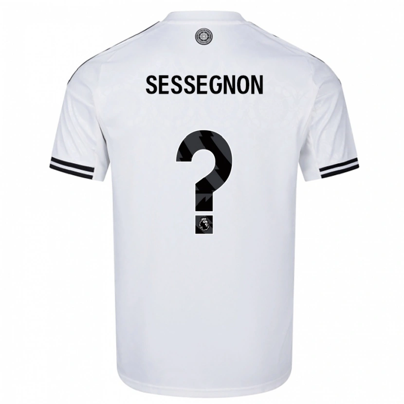 Danxen Barn Kayden Sessegnon #0 Vit Svart Hemmatröja Matchtröjor 2025/26 Tröjor T-Tröja