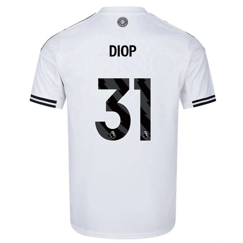Danxen Barn Issa Diop #31 Vit Svart Hemmatröja Matchtröjor 2025/26 Tröjor T-Tröja