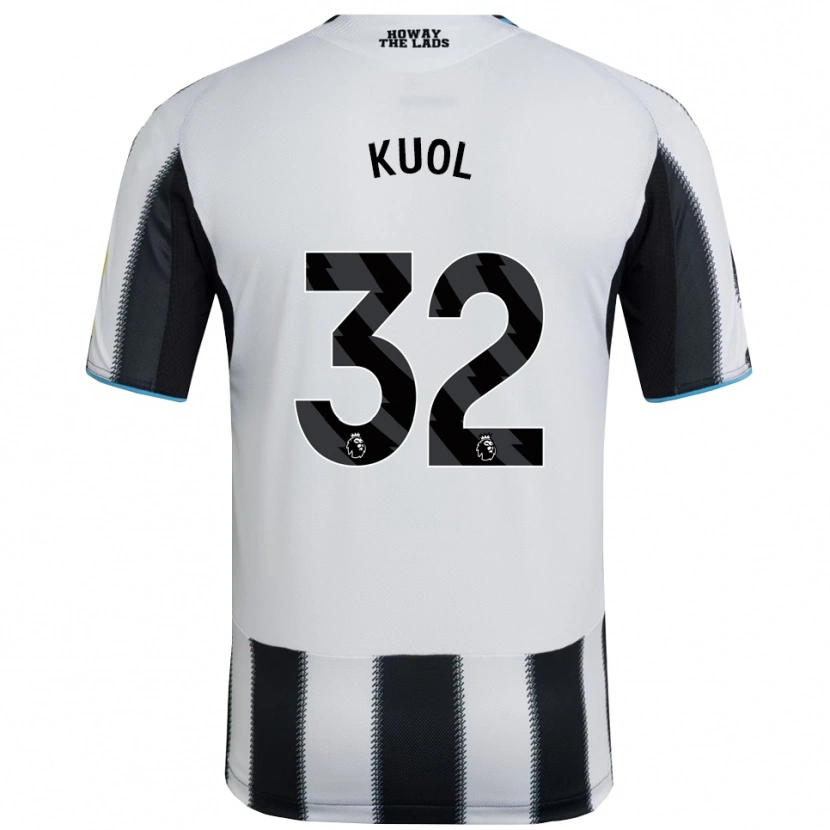Danxen Barn Garang Kuol #32 Svart Vit Hemmatröja Matchtröjor 2025/26 Tröjor T-Tröja