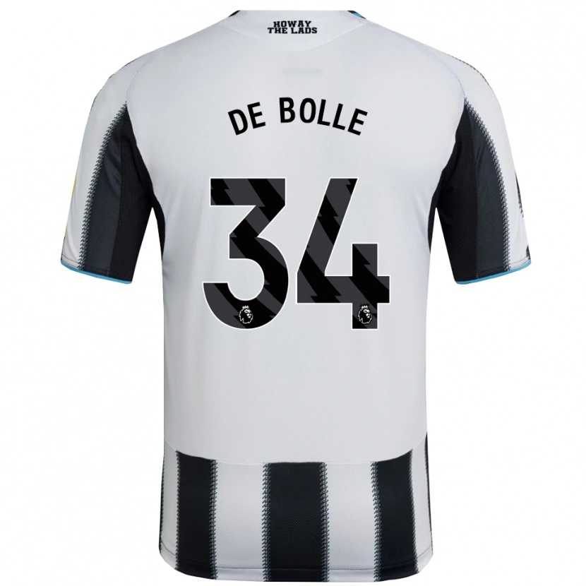 Danxen Barn Lucas De Bolle #34 Svart Vit Hemmatröja Matchtröjor 2025/26 Tröjor T-Tröja