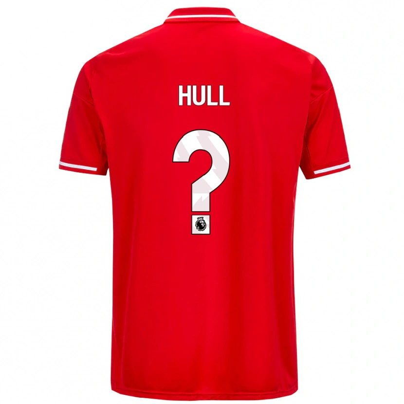 Danxen Barn Ethan Hull #0 Röd Vit Hemmatröja Matchtröjor 2025/26 Tröjor T-Tröja