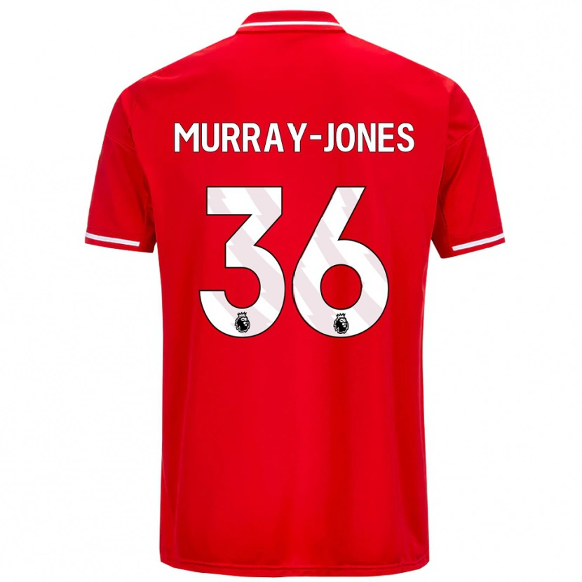 Danxen Barn George Murray-Jones #36 Röd Vit Hemmatröja Matchtröjor 2025/26 Tröjor T-Tröja