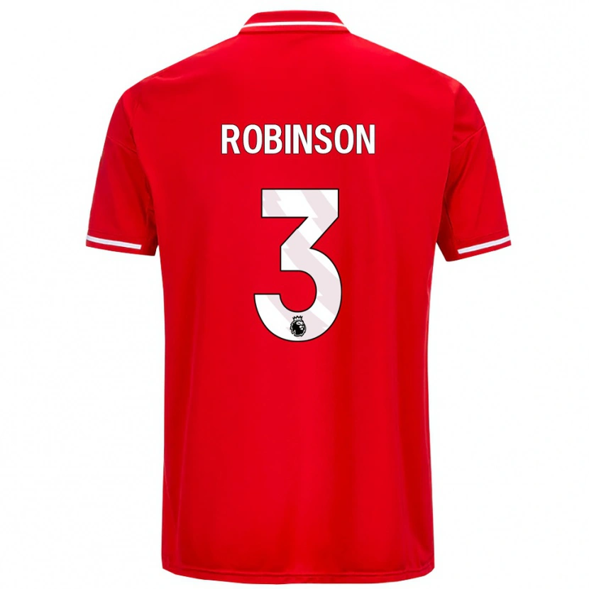 Danxen Barn Riko Robinson #3 Röd Vit Hemmatröja Matchtröjor 2025/26 Tröjor T-Tröja