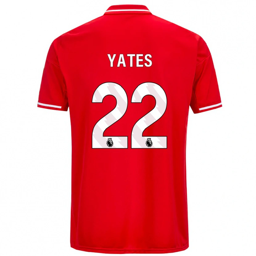 Danxen Barn Ryan Yates #22 Röd Vit Hemmatröja Matchtröjor 2025/26 Tröjor T-Tröja