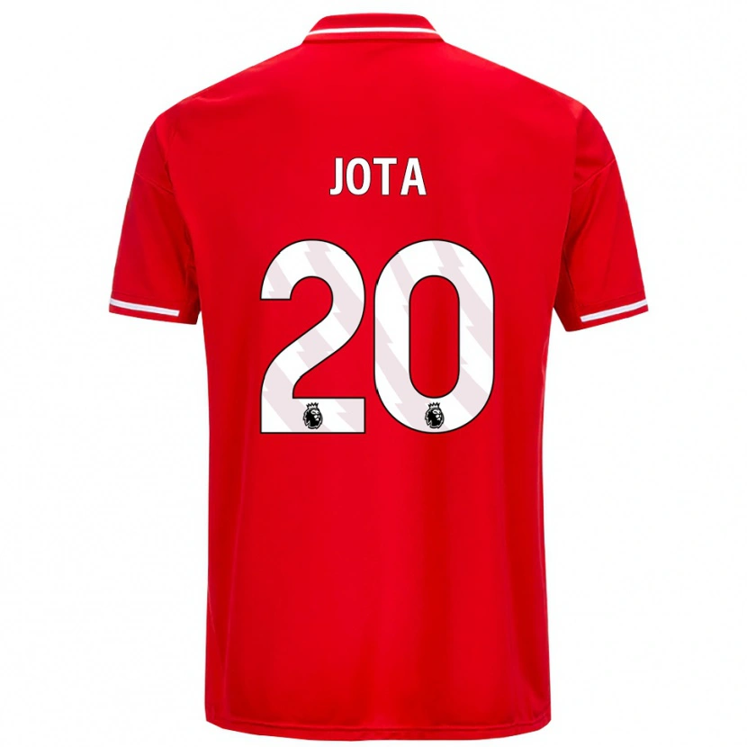 Danxen Barn Jota Silva #20 Röd Vit Hemmatröja Matchtröjor 2025/26 Tröjor T-Tröja