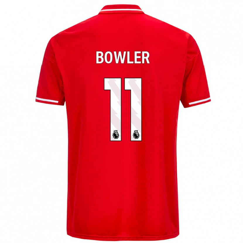 Danxen Barn Josh Bowler #11 Röd Vit Hemmatröja Matchtröjor 2025/26 Tröjor T-Tröja