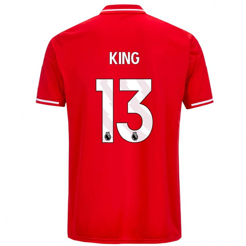 Danxen Barn Leo King #13 Röd Vit Hemmatröja Matchtröjor 2025/26 Tröjor T-Tröja