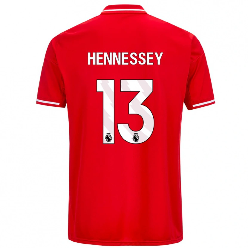 Danxen Barn Wayne Hennessey #13 Röd Vit Hemmatröja Matchtröjor 2025/26 Tröjor T-Tröja