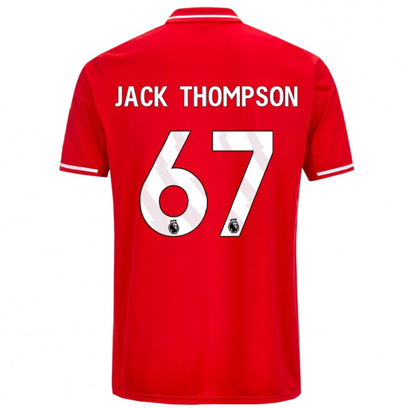 Danxen Barn Jack Thompson #67 Röd Vit Hemmatröja Matchtröjor 2025/26 Tröjor T-Tröja