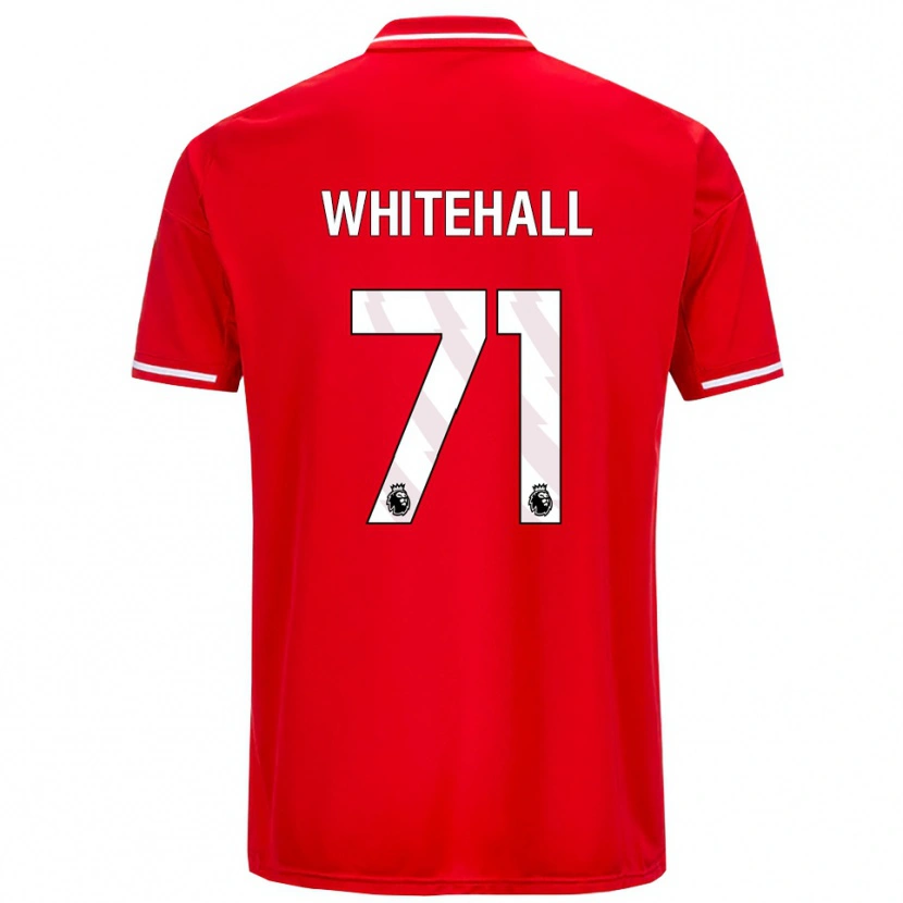 Danxen Barn Archie Whitehall #71 Röd Vit Hemmatröja Matchtröjor 2025/26 Tröjor T-Tröja