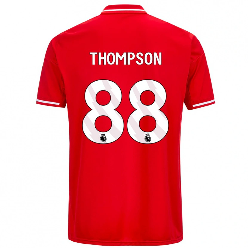 Danxen Barn Will Thompson #88 Röd Vit Hemmatröja Matchtröjor 2025/26 Tröjor T-Tröja