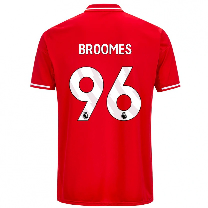 Danxen Barn Ethan Broomes #96 Röd Vit Hemmatröja Matchtröjor 2025/26 Tröjor T-Tröja