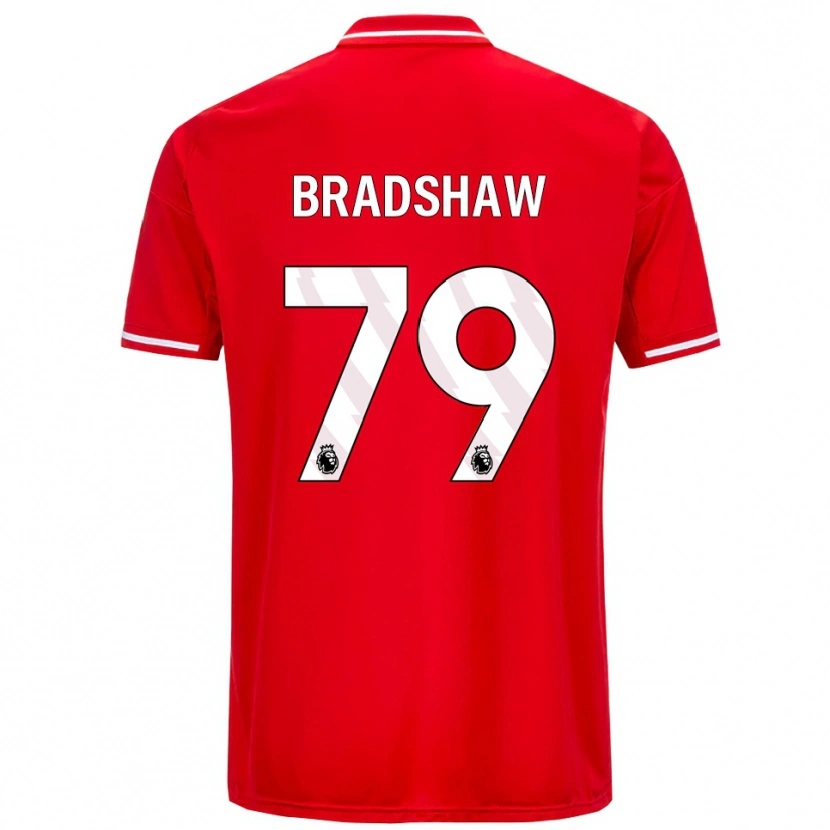 Danxen Barn Alfie Bradshaw #79 Röd Vit Hemmatröja Matchtröjor 2025/26 Tröjor T-Tröja