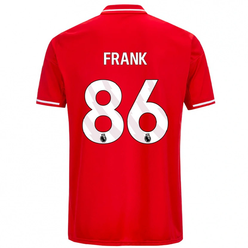 Danxen Barn Frank Djamna #86 Röd Vit Hemmatröja Matchtröjor 2025/26 Tröjor T-Tröja