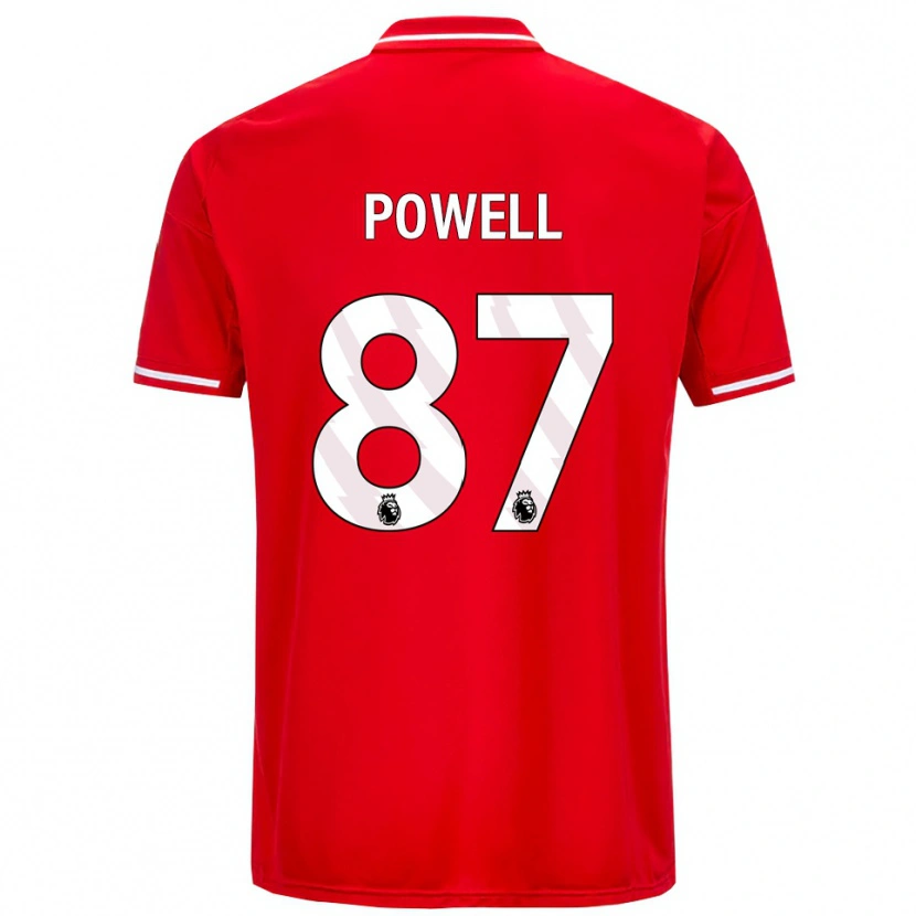 Danxen Barn Jayden Powell #87 Röd Vit Hemmatröja Matchtröjor 2025/26 Tröjor T-Tröja