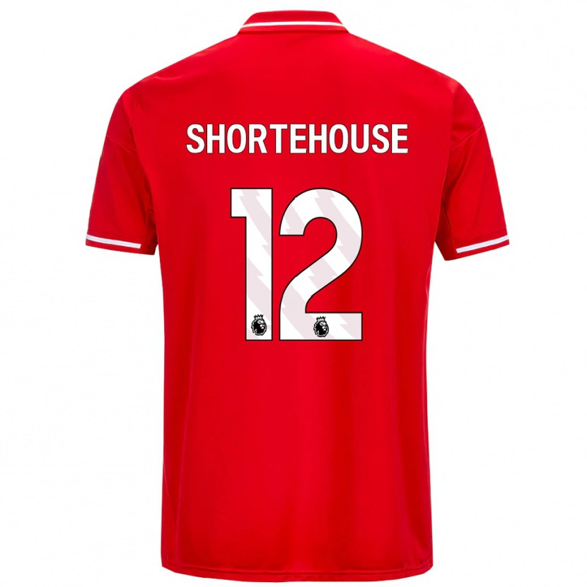 Danxen Barn Michael Shortehouse #12 Röd Vit Hemmatröja Matchtröjor 2025/26 Tröjor T-Tröja