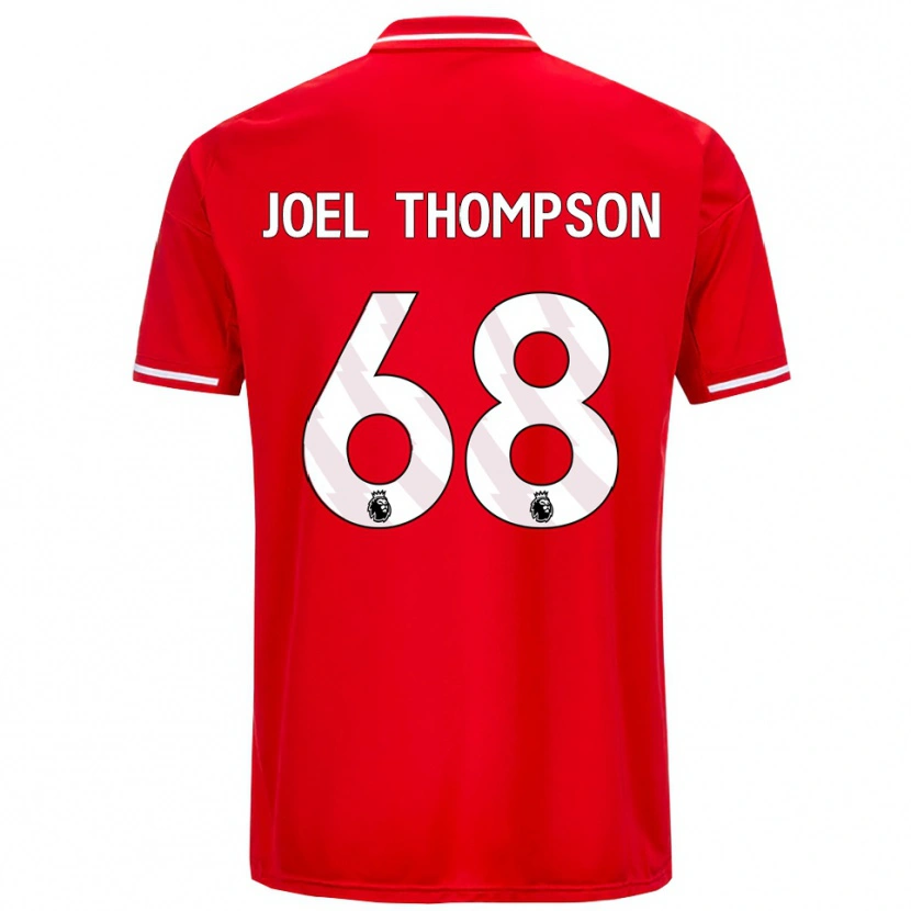 Danxen Barn Joel Thompson #68 Röd Vit Hemmatröja Matchtröjor 2025/26 Tröjor T-Tröja