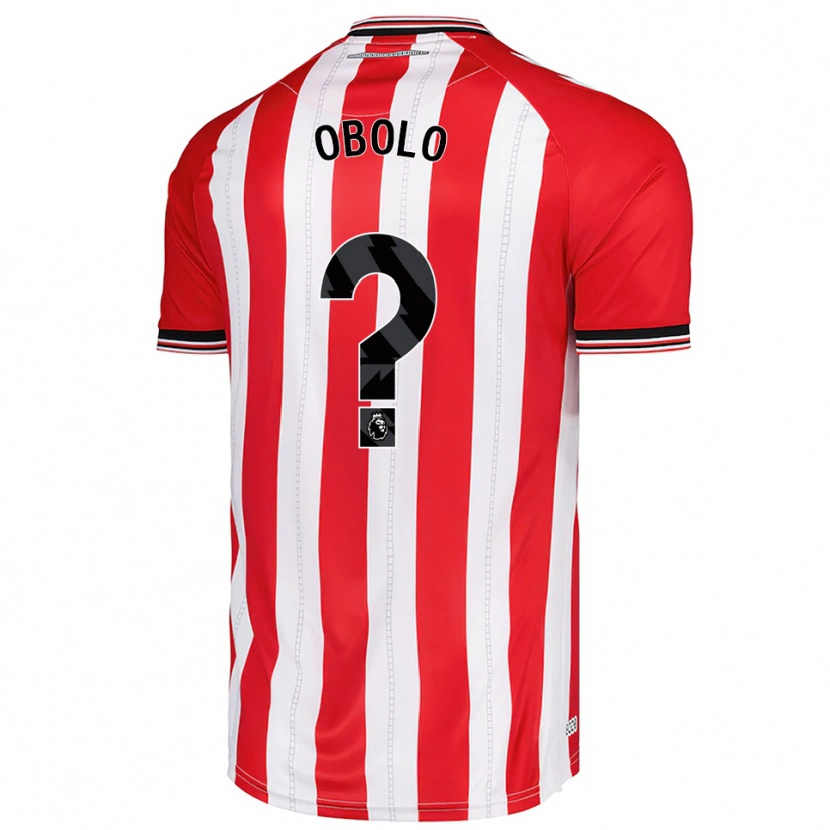 Danxen Barn Daniel Obolo #0 Röd Vit Hemmatröja Matchtröjor 2025/26 Tröjor T-Tröja