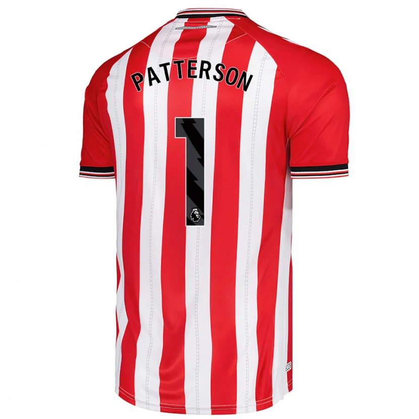 Danxen Barn Anthony Patterson #1 Röd Vit Hemmatröja Matchtröjor 2025/26 Tröjor T-Tröja