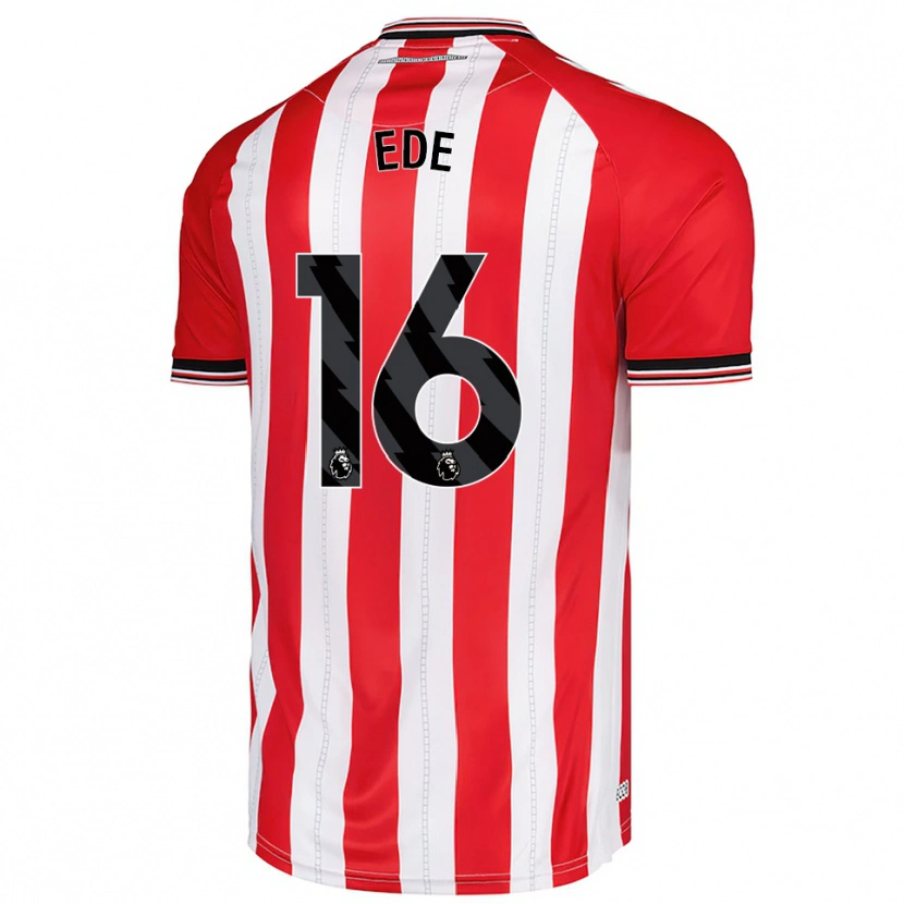 Danxen Barn Grace Ede #16 Röd Vit Hemmatröja Matchtröjor 2025/26 Tröjor T-Tröja
