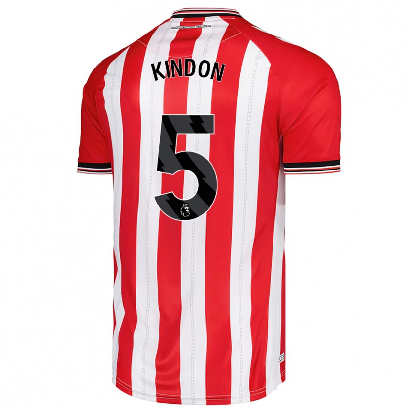 Danxen Barn Ben Kindon #5 Röd Vit Hemmatröja Matchtröjor 2025/26 Tröjor T-Tröja