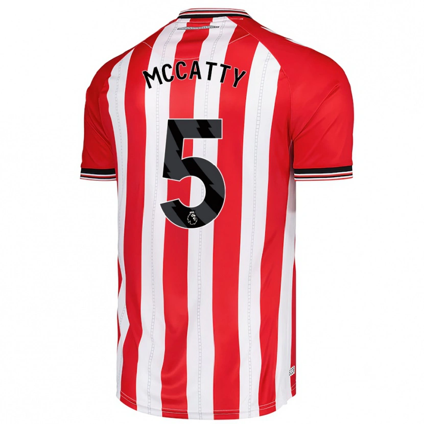 Danxen Barn Grace Mccatty #5 Röd Vit Hemmatröja Matchtröjor 2025/26 Tröjor T-Tröja