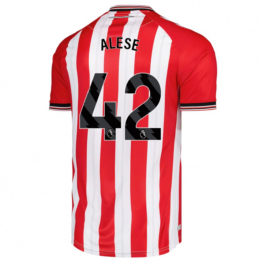 Danxen Barn Aji Alese #42 Röd Vit Hemmatröja Matchtröjor 2025/26 Tröjor T-Tröja