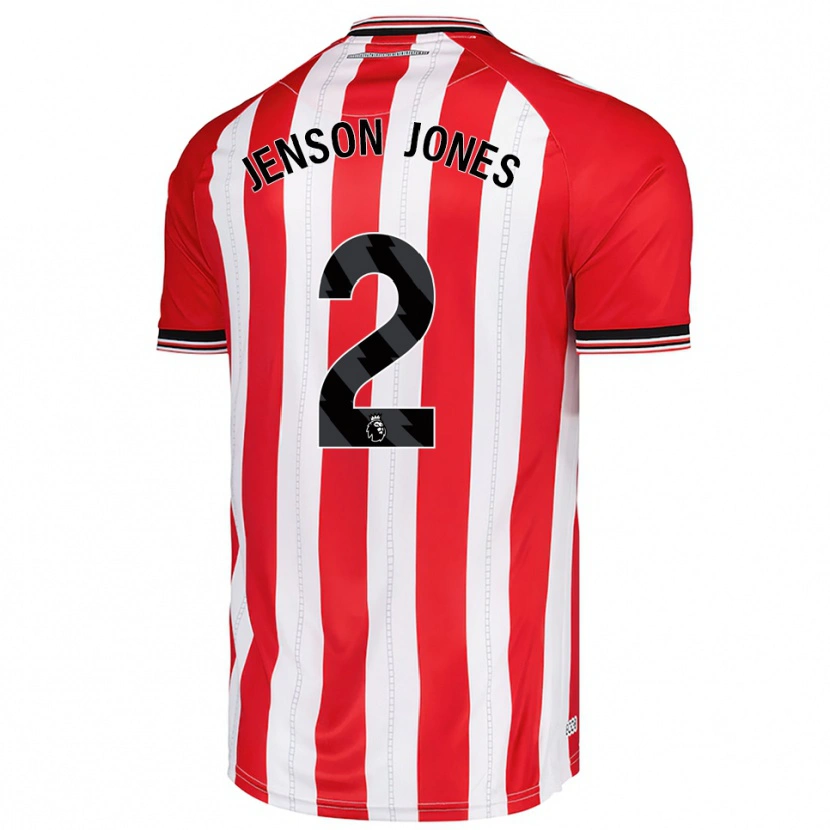 Danxen Barn Jenson Jones #2 Röd Vit Hemmatröja Matchtröjor 2025/26 Tröjor T-Tröja