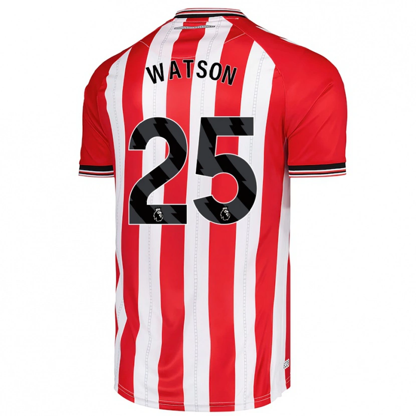 Danxen Barn Katy Watson #25 Röd Vit Hemmatröja Matchtröjor 2025/26 Tröjor T-Tröja