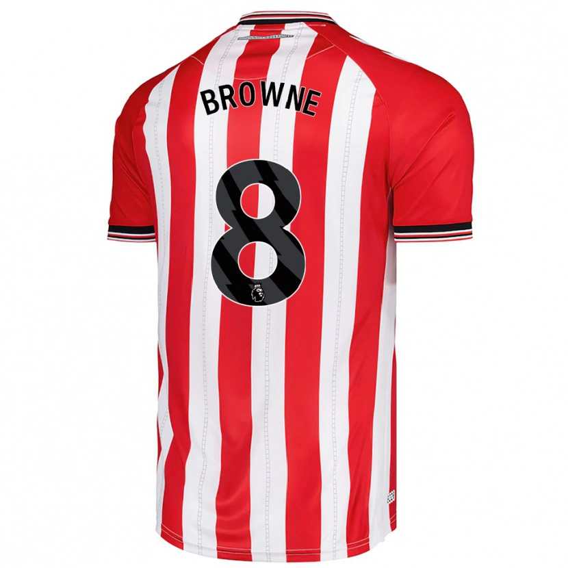 Danxen Barn Alan Browne #8 Röd Vit Hemmatröja Matchtröjor 2025/26 Tröjor T-Tröja