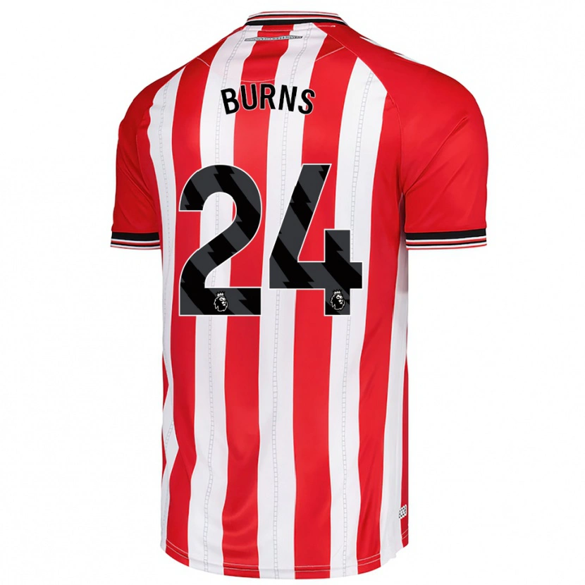 Danxen Barn Matthew Burns #24 Röd Vit Hemmatröja Matchtröjor 2025/26 Tröjor T-Tröja