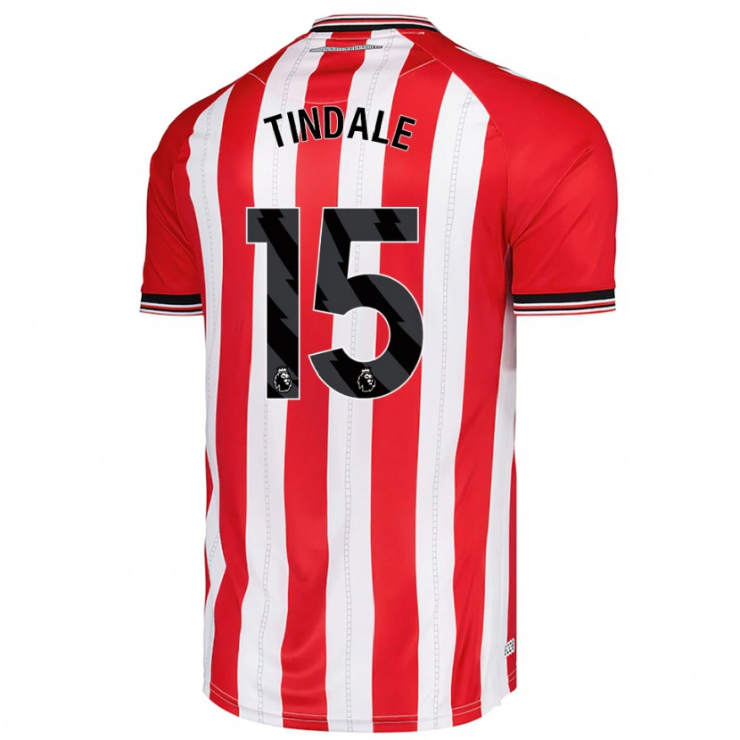 Danxen Barn Charlie Dinsdale #15 Röd Vit Hemmatröja Matchtröjor 2025/26 Tröjor T-Tröja