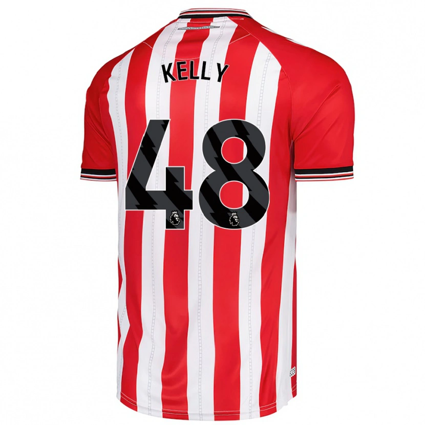 Danxen Barn Caden Kelly #48 Röd Vit Hemmatröja Matchtröjor 2025/26 Tröjor T-Tröja