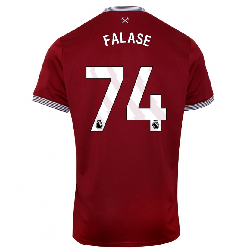 Danxen Barn Asher Falase #74 Vinröd Vit Hemmatröja Matchtröjor 2025/26 Tröjor T-Tröja