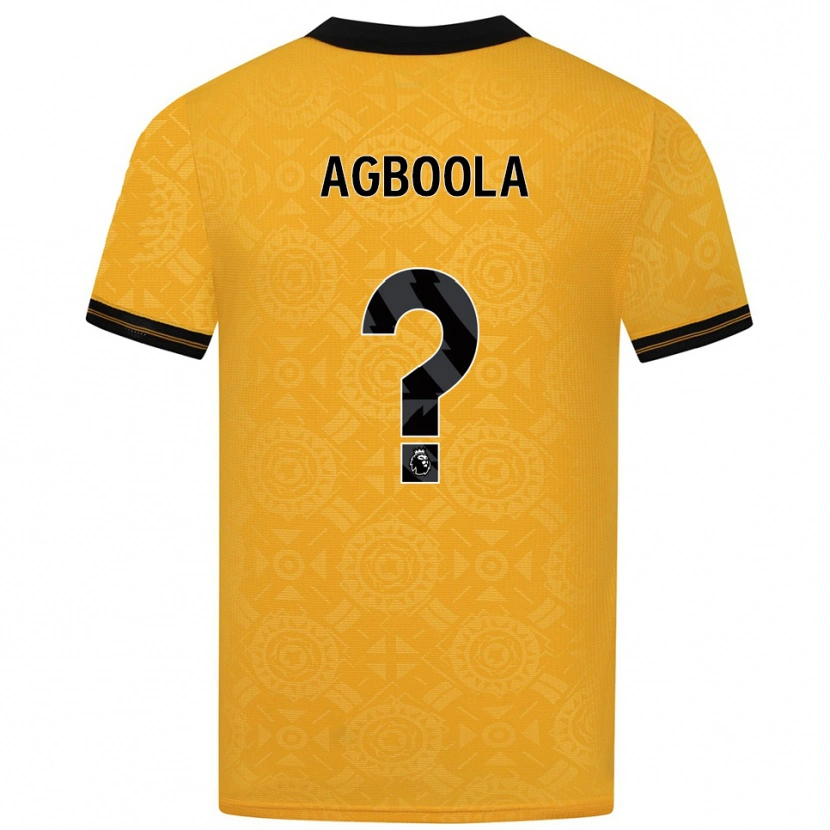 Danxen Barn Michael Agboola #0 Gul Svart Hemmatröja Matchtröjor 2025/26 Tröjor T-Tröja