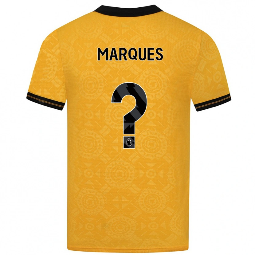 Danxen Barn Christian Marques #0 Gul Svart Hemmatröja Matchtröjor 2025/26 Tröjor T-Tröja