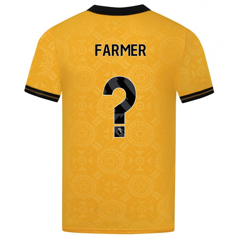 Danxen Barn Owen Farmer #0 Gul Svart Hemmatröja Matchtröjor 2025/26 Tröjor T-Tröja