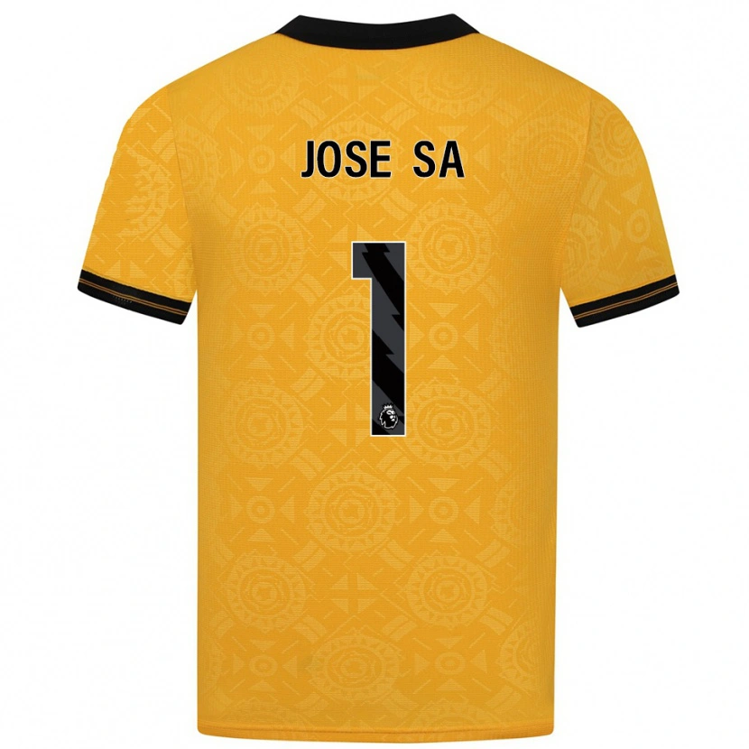 Danxen Barn José Sá #1 Gul Svart Hemmatröja Matchtröjor 2025/26 Tröjor T-Tröja