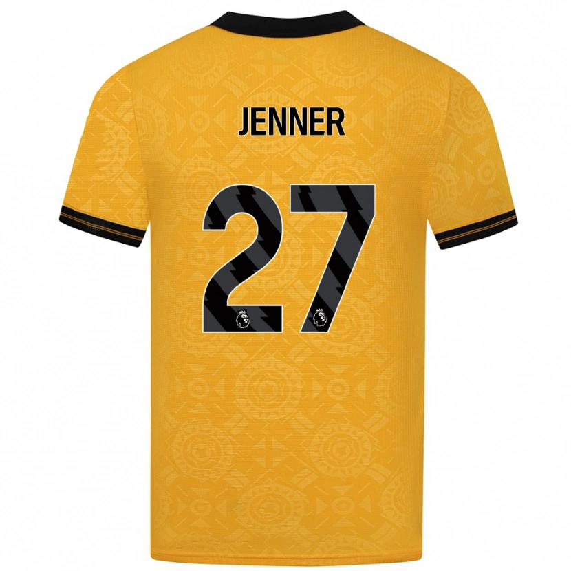 Danxen Barn Abbi Jenner #27 Gul Svart Hemmatröja Matchtröjor 2025/26 Tröjor T-Tröja