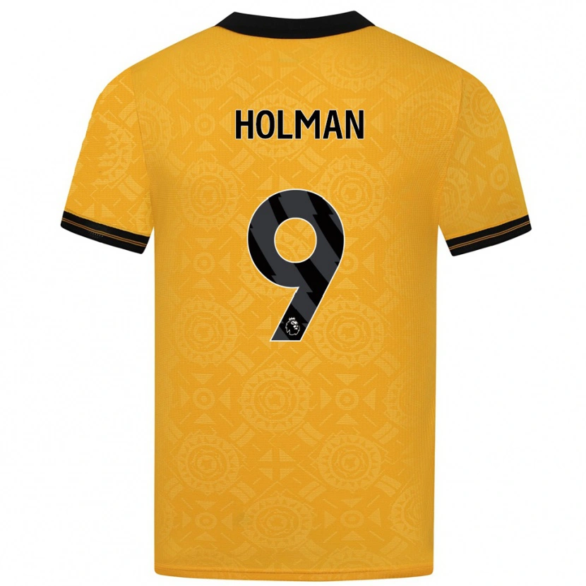 Danxen Barn Fletcher Holman #9 Gul Svart Hemmatröja Matchtröjor 2025/26 Tröjor T-Tröja