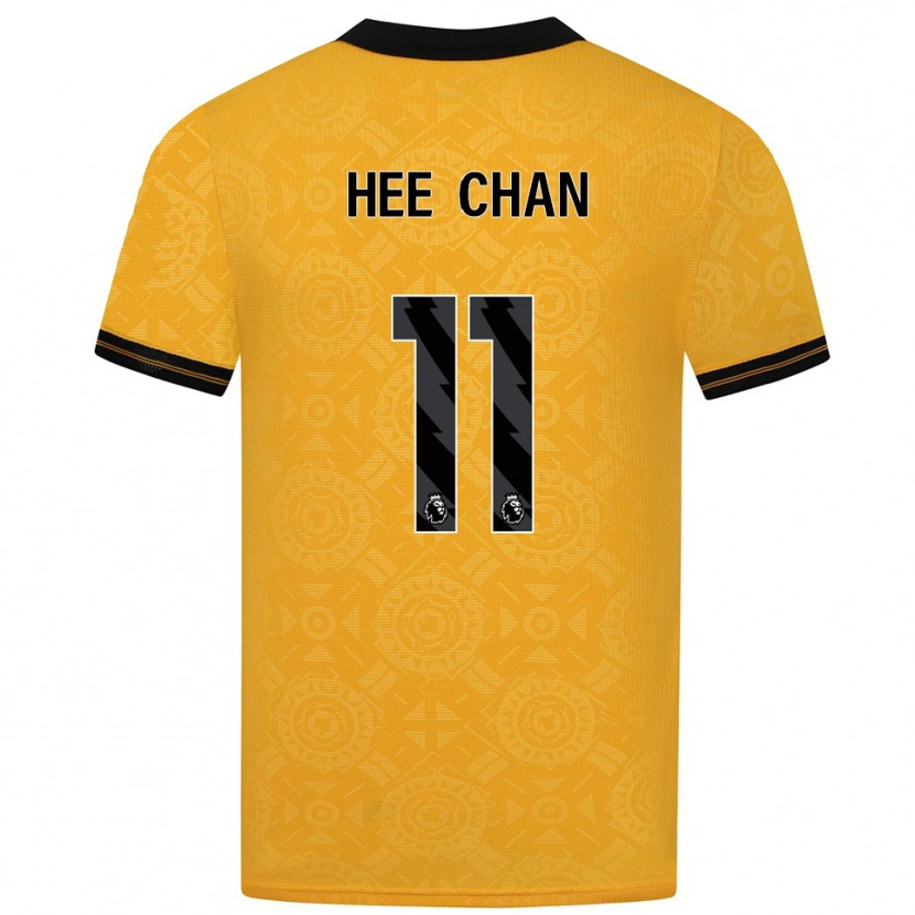 Danxen Barn Hee-Chan Hwang #11 Gul Svart Hemmatröja Matchtröjor 2025/26 Tröjor T-Tröja