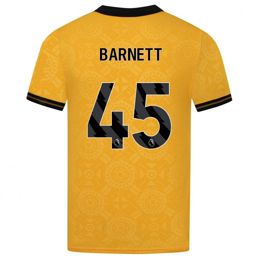 Danxen Barn Ty Barnett #45 Gul Svart Hemmatröja Matchtröjor 2025/26 Tröjor T-Tröja